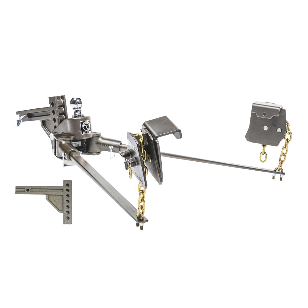 Weight Distributing Hitch with 7 Hole Shank, 1000lbs Tongue, 10000lbs Towing, 2″ Receiver Y85223