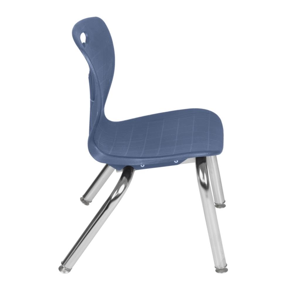 42" Square Mobile Table with 4 Blue Chairs R5856