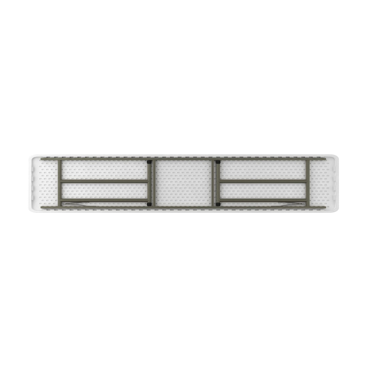 Granite White Heavy-Duty Blow Molded Plastic Folding Table P746