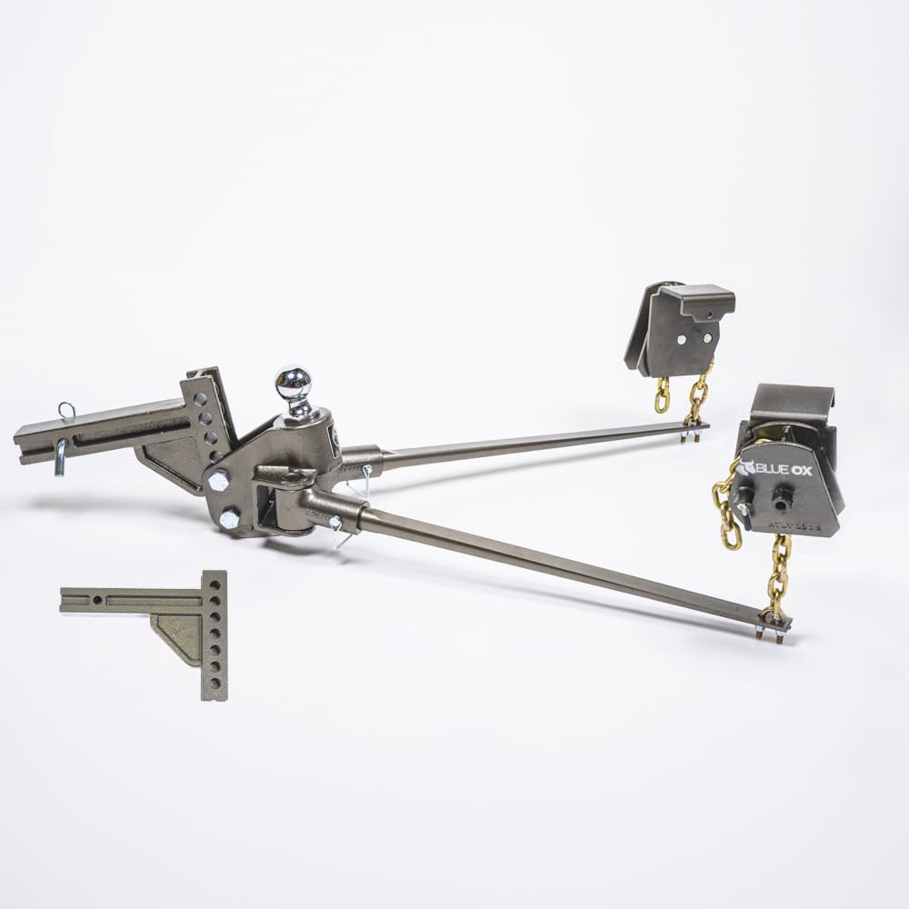 Weight Distributing Hitch with 7 Hole Shank, 1000lbs Tongue, 10000lbs Towing, 2″ Receiver Y85223