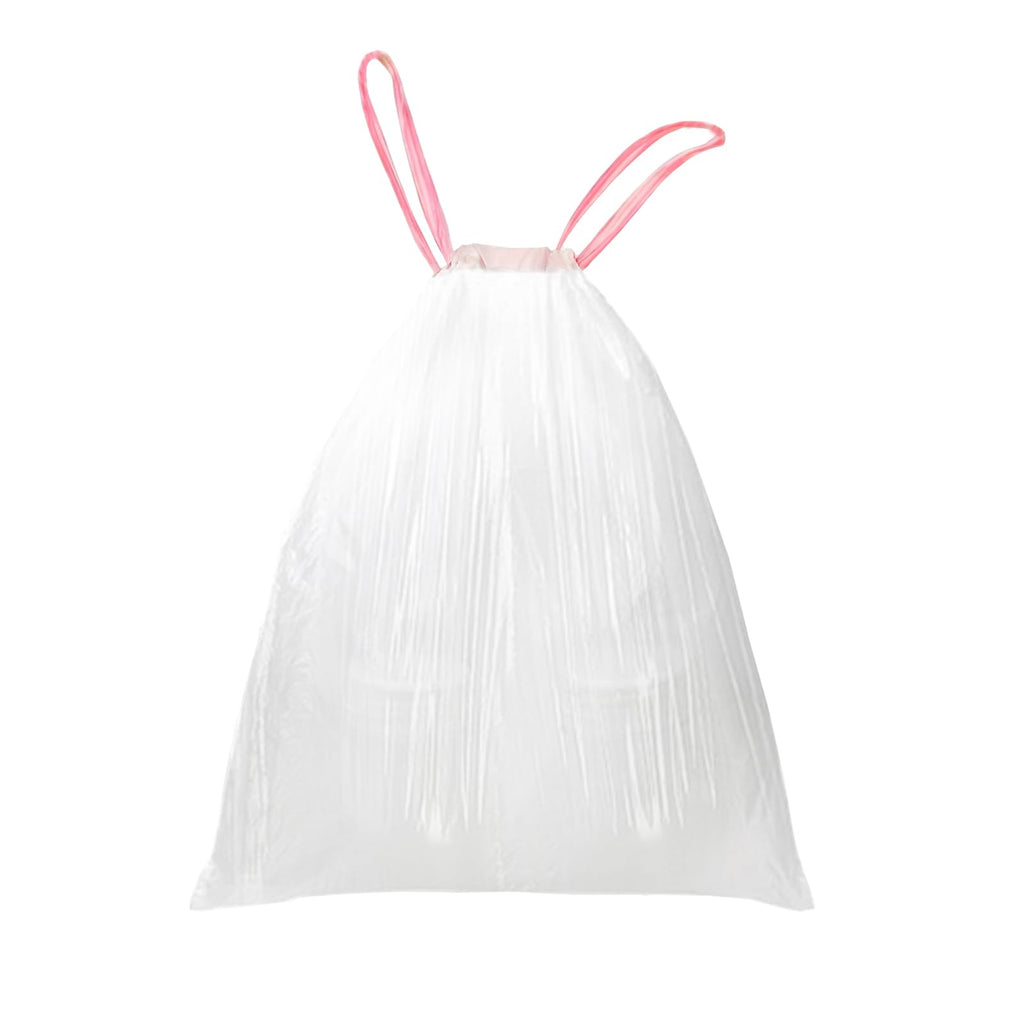 13 Gallon White Unscented Drawstring Trash Bags P697