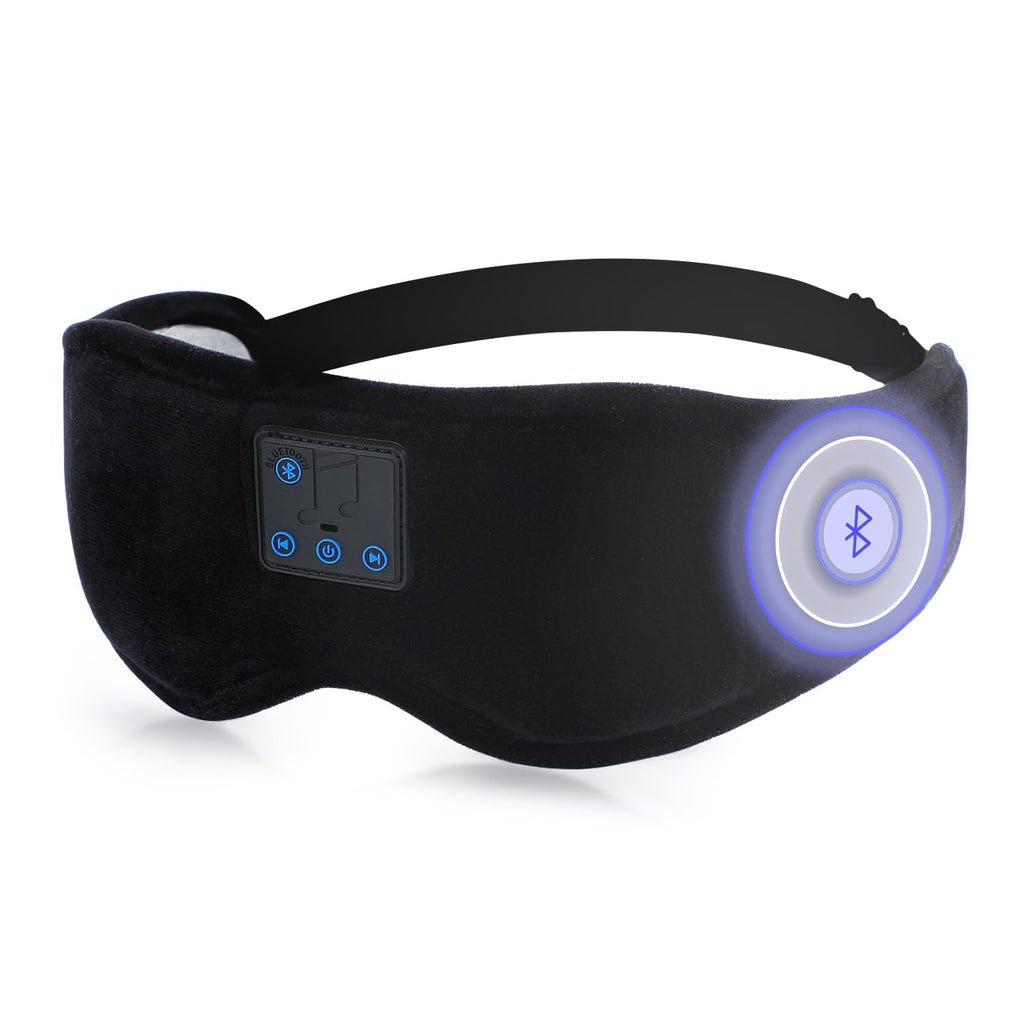 Sleep Mask with Bluetooth Headphones 3D Contour Blackout A46257