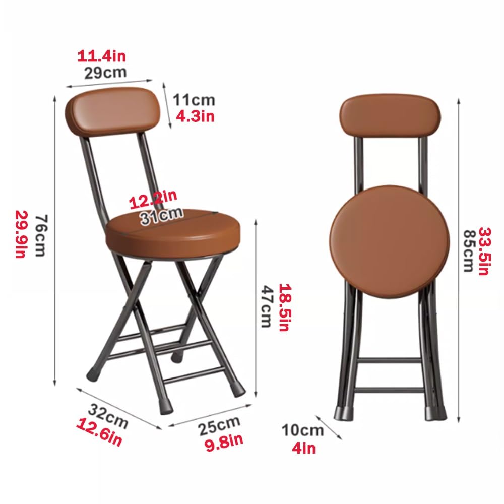 Black Padded Folding Stool X968059