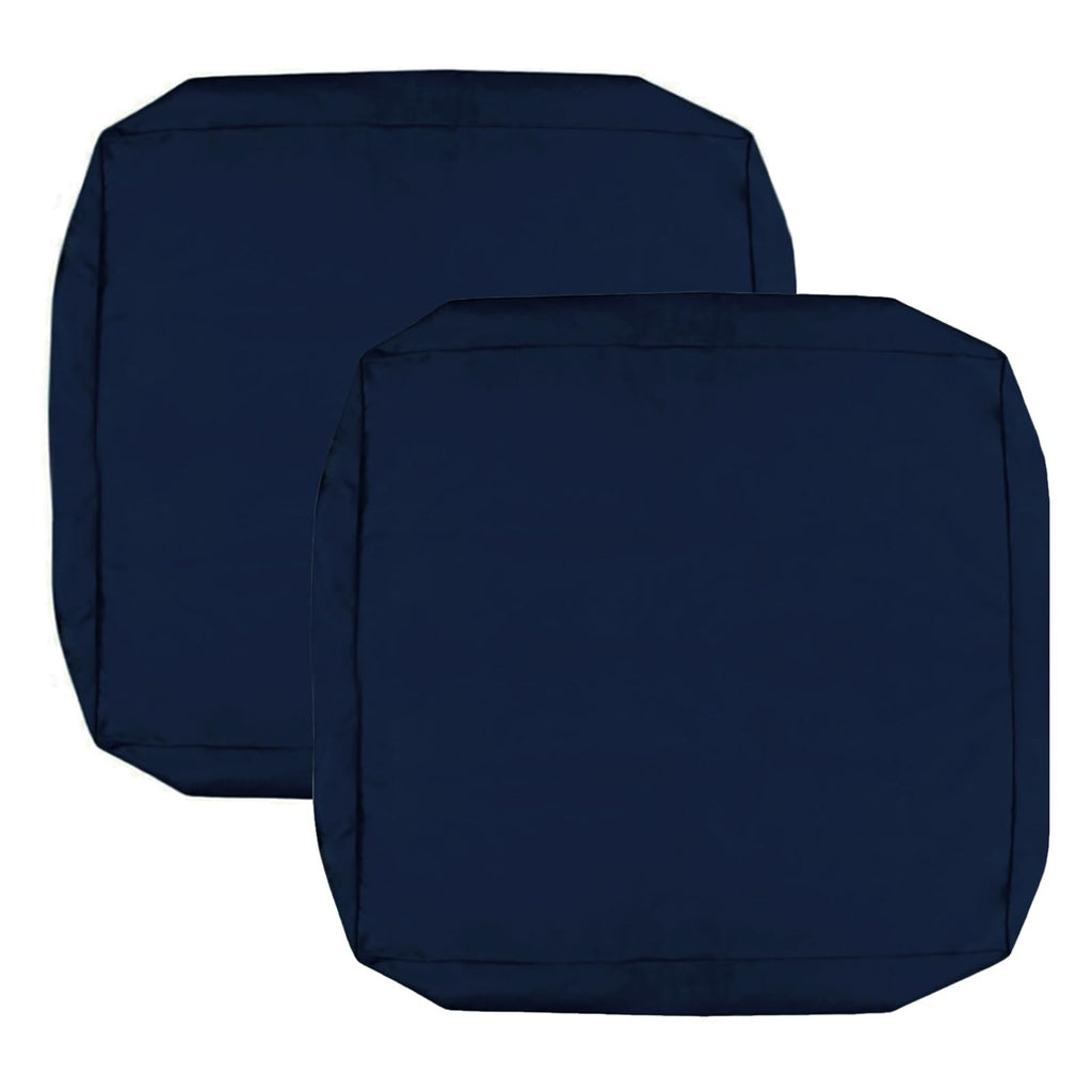 Patio Cushion Covers 16x16x2.5 Navy Blue 2 Packs K77597