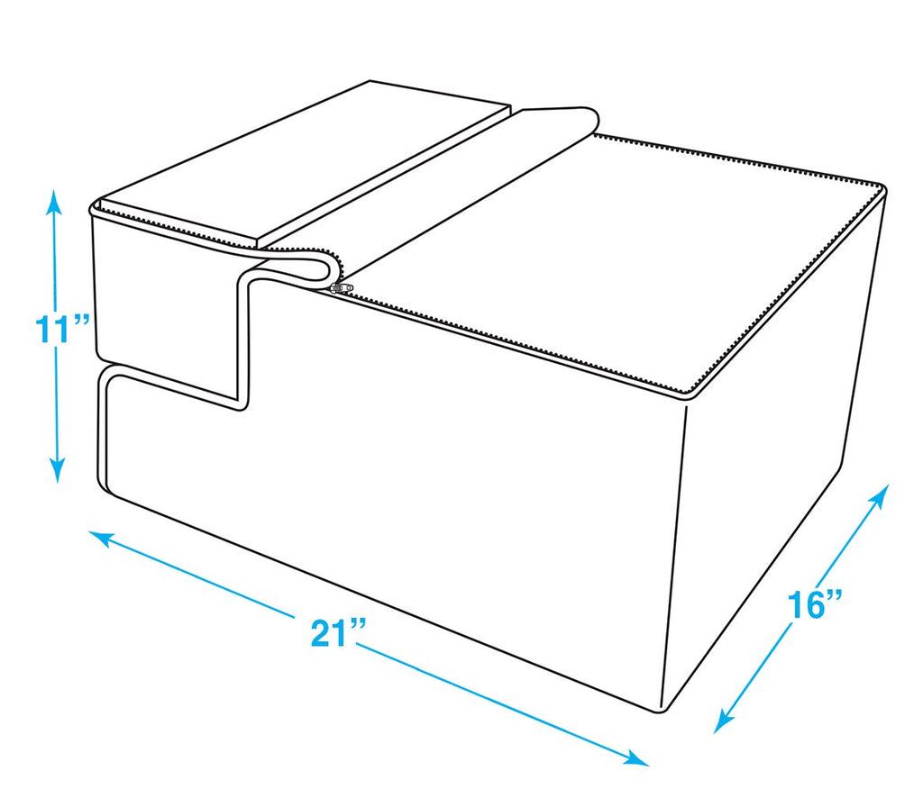 Foldable 3-Step Dog Stair and Pet Ramp H215
