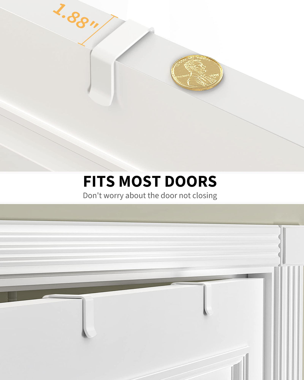 White 9-Tier Over The Door Pantry Organizer M312928