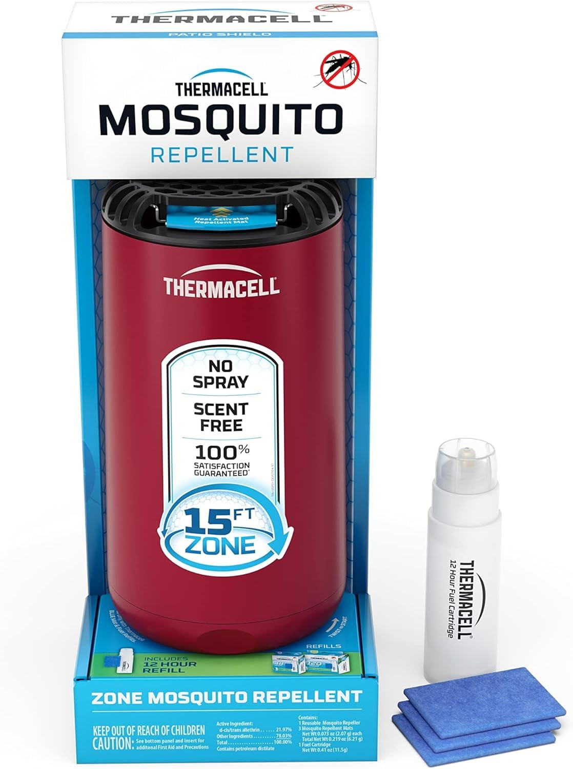 Mosquito Repeller Patio Shield 12-Hour Refill 15 Foot Zone A992973