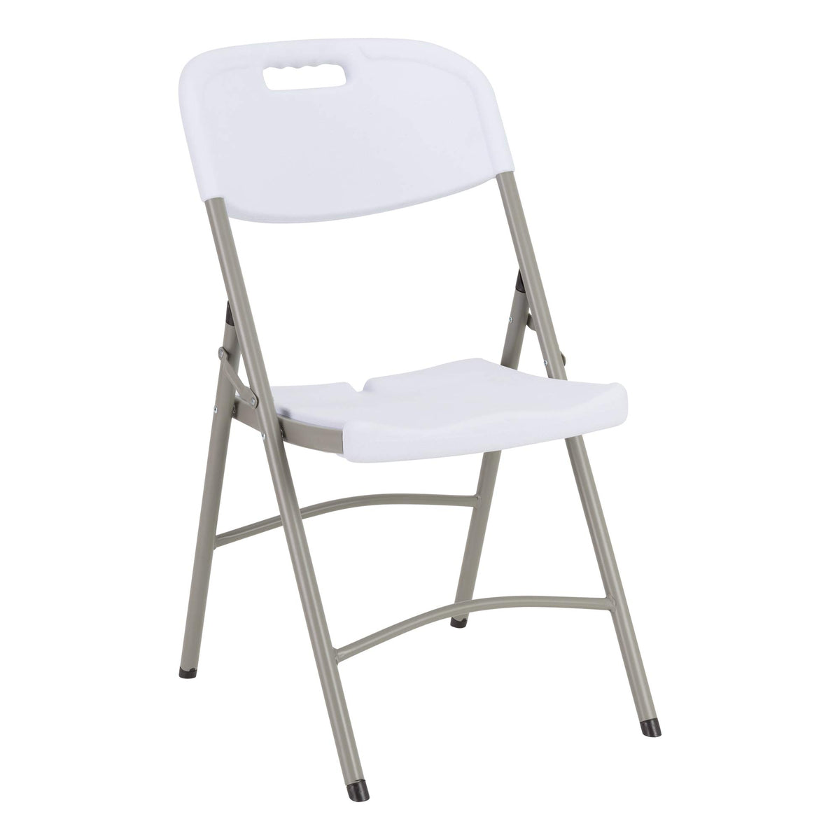 White Plastic Folding Chairs Set of 4 Q6213