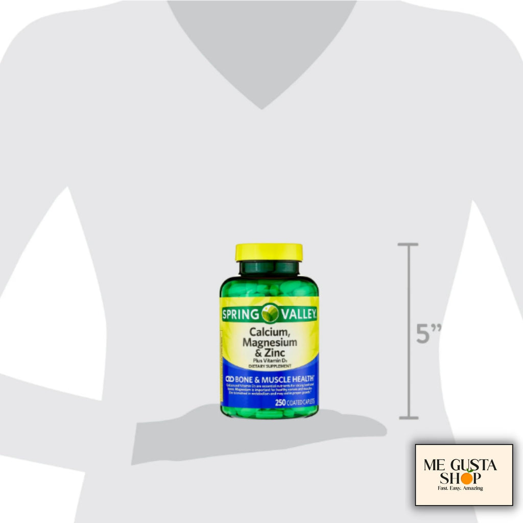 Calcium Magnesium Zinc Plus Vitamin D3 Caplets 500 Count K4271