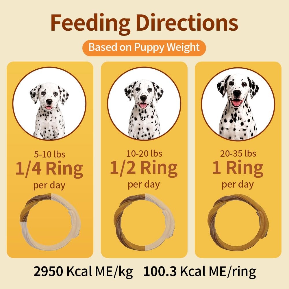 Chicken Flavor 6 Rings Puppy Teething Chews T13365