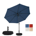 Red Patio Umbrella with Tilt and Crank J36161