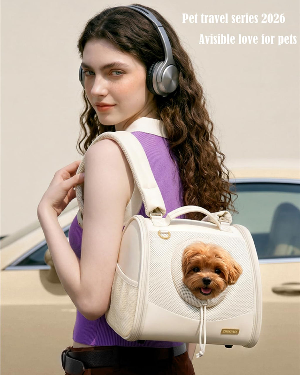 Adjustable Ventilated Front Facing Small Dog Cat Carrier Backpack E1961