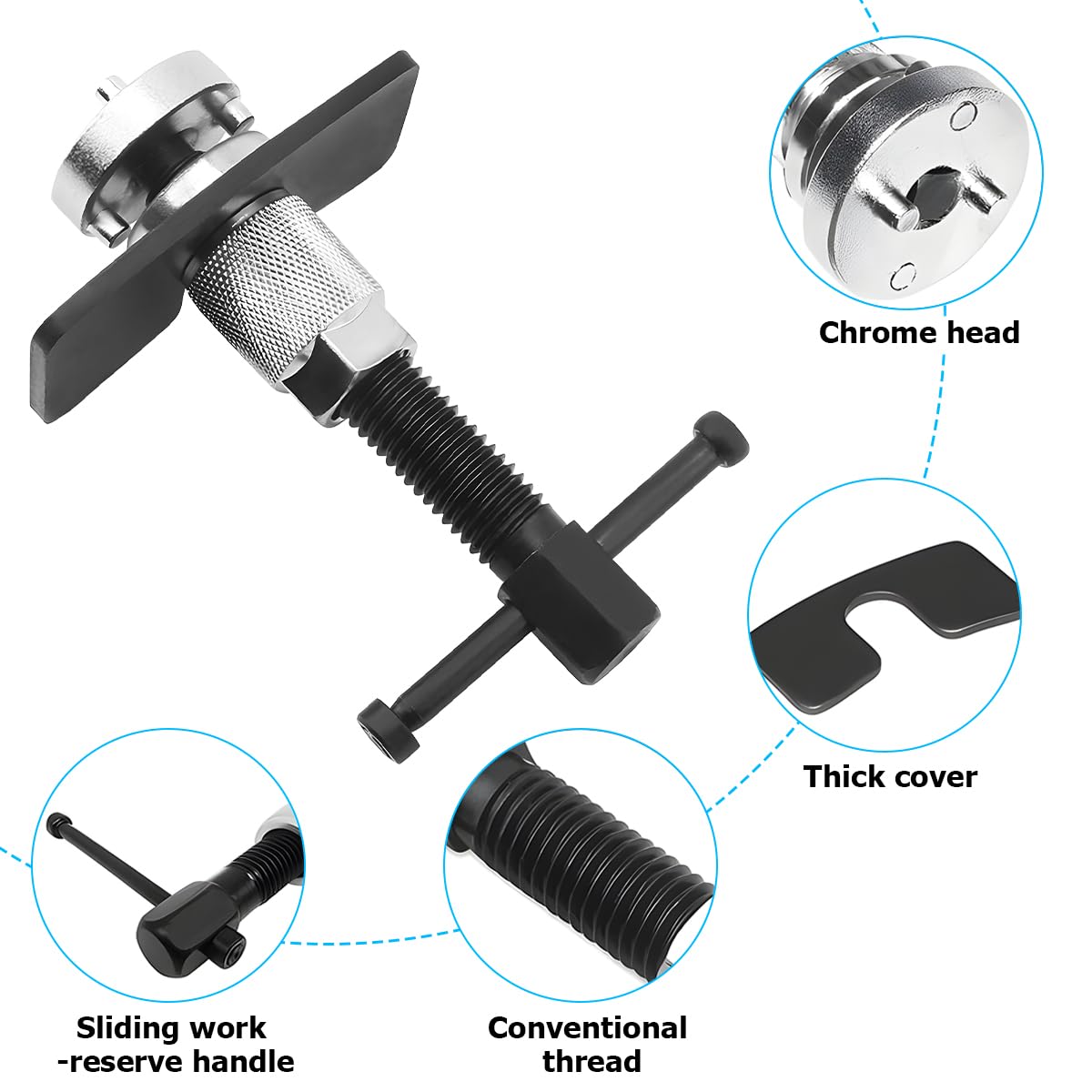 3PCS Car Brake Piston Wind Back Tool Set V392493