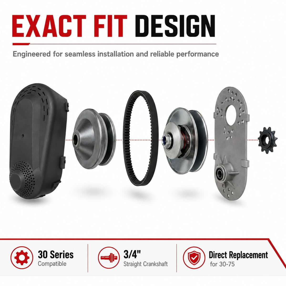 3/4” 10T #40/41/420 Chain Torque Converter Kit Y6060