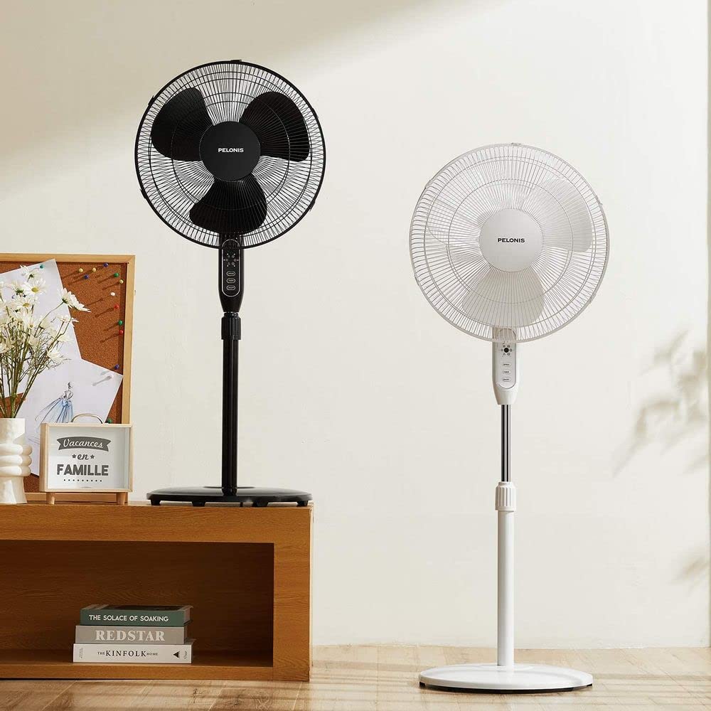 16" Adjustable Oscillating Pedestal Fan with Remote M423166