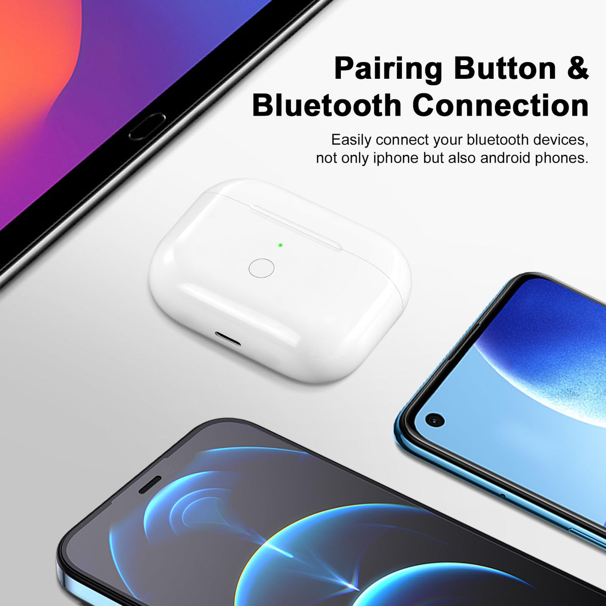 Wireless Charging Case with USB-C Charging V9385