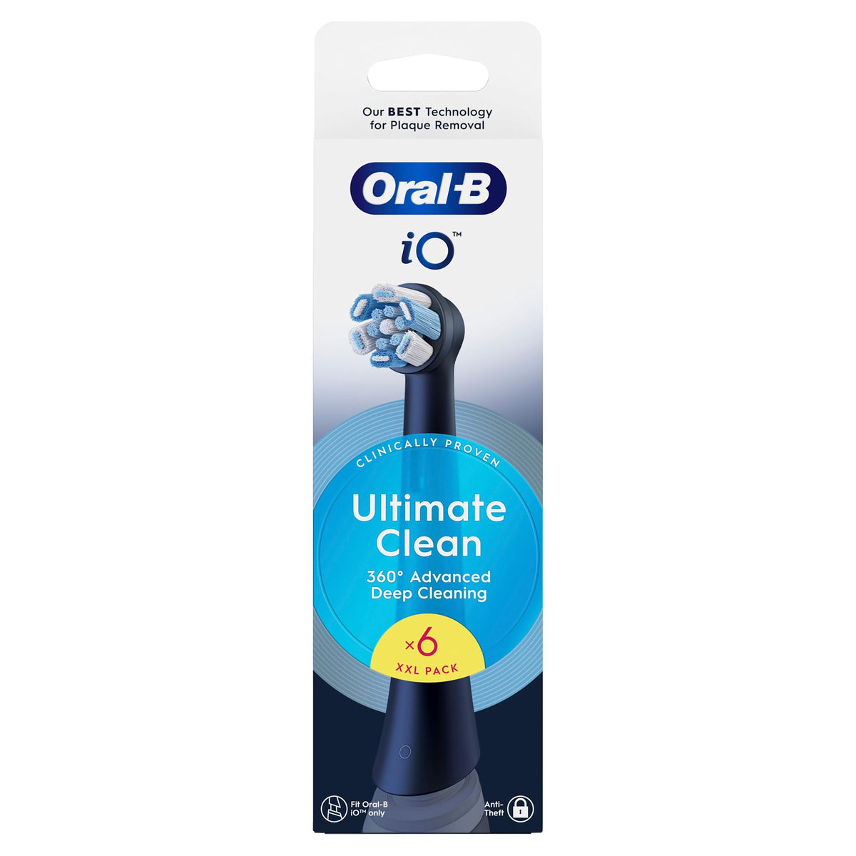 Black Replacement Toothbrush Heads W365459