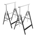 2 Pack Height Adjustable Folding Saw Horses U41180