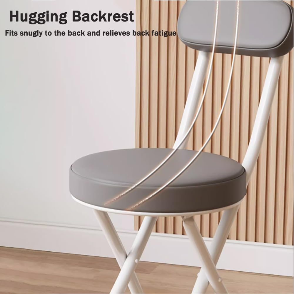 Black Padded Folding Stool X968059