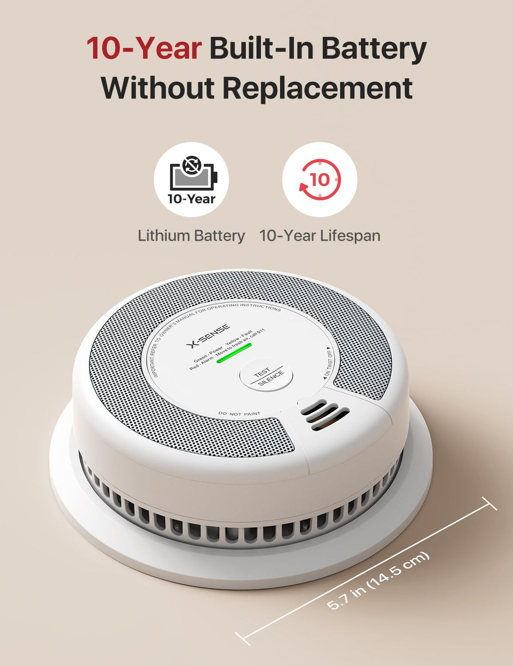 Interconnected Smoke and CO Detector Y1448