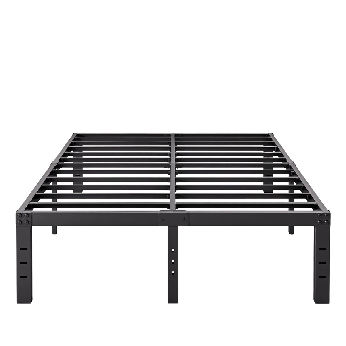 14 Inch Metal Queen Bed Frame with Storage, Black P967165