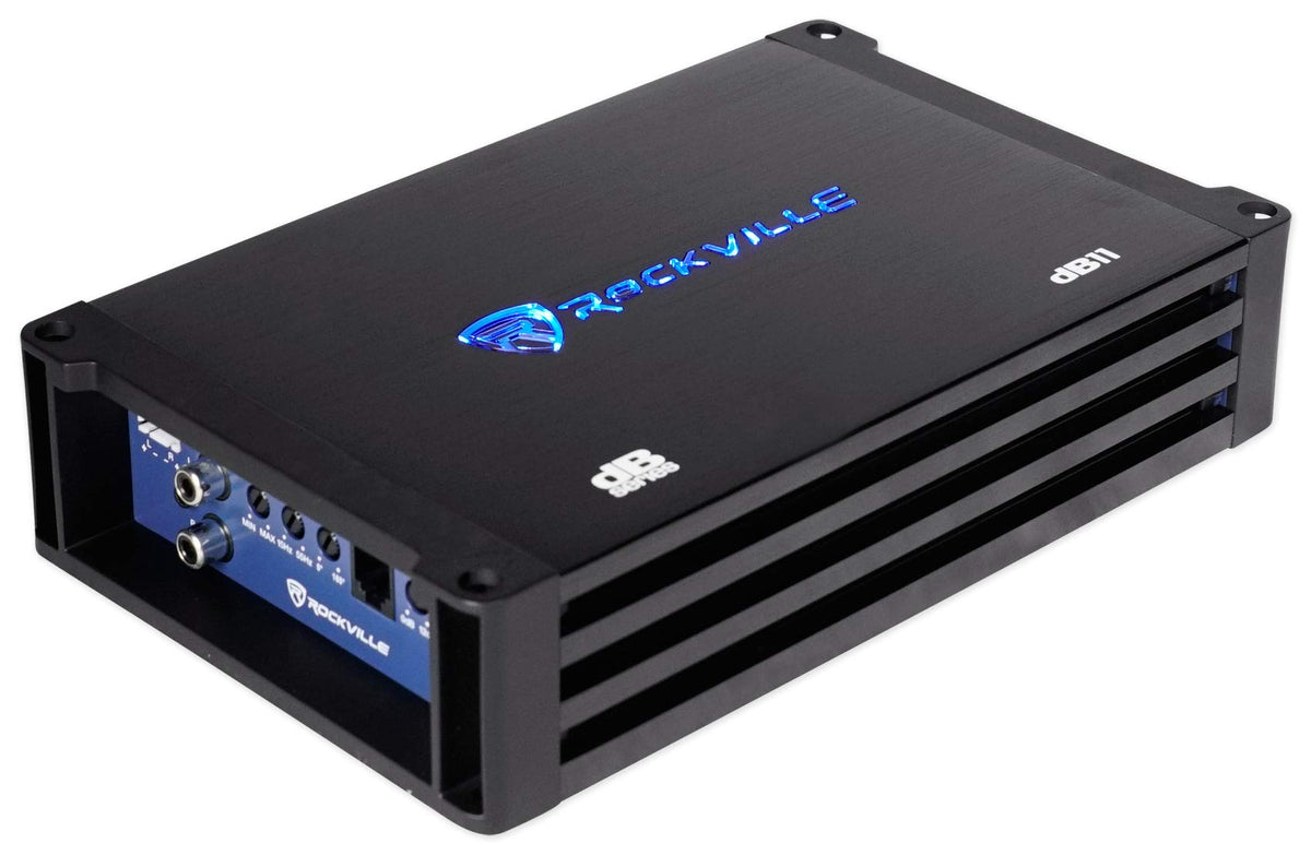 Dual 8" Loaded Car Subwoofer Enclosure with Amp H68356