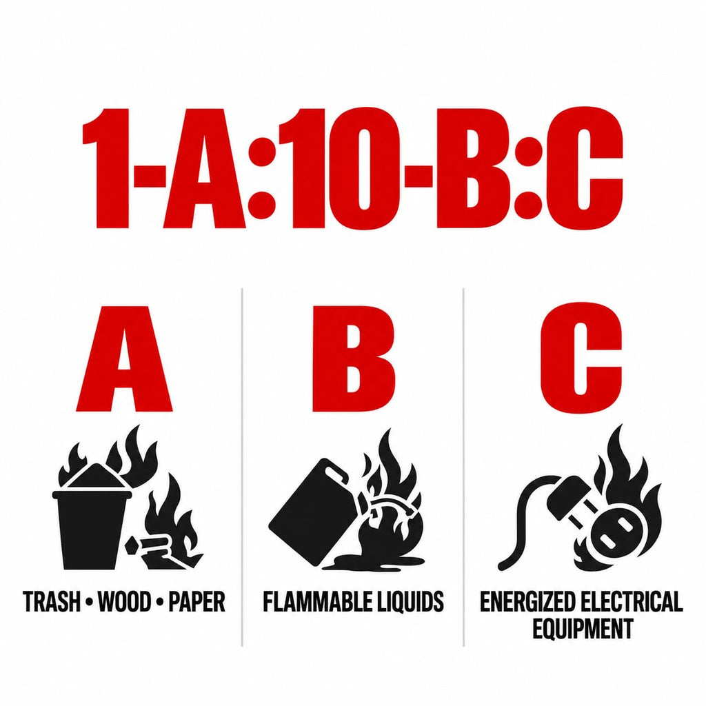 2.5 lb ABC Dry Chemical Fire Extinguishers 1-Pack B274681