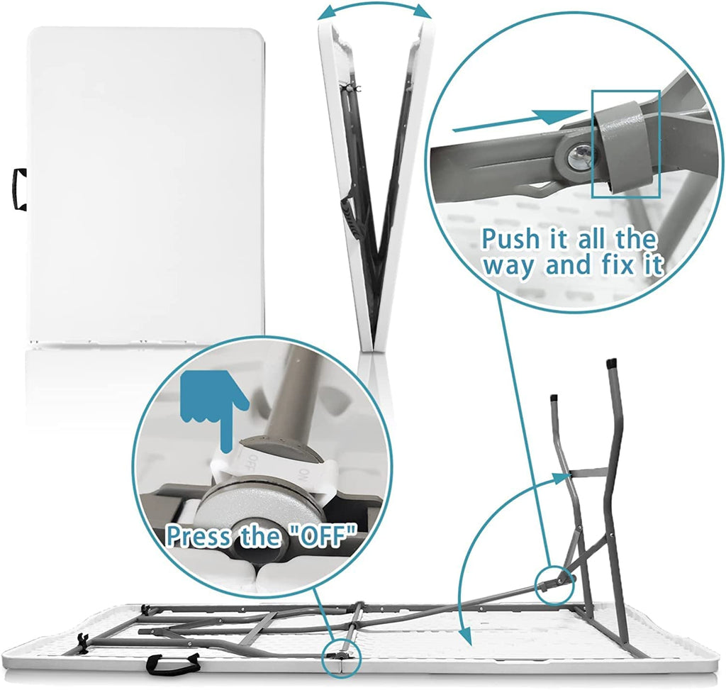 White Folding Table V927