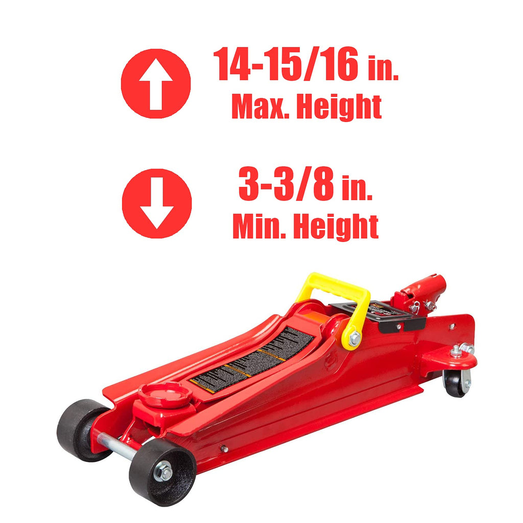 2.5 Ton Low Profile Hydraulic Trolley Floor Jack, Red D439