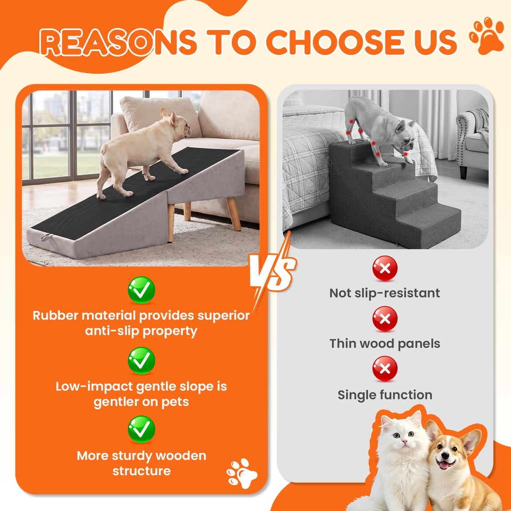 Foldable Dog Ramp Gray C372