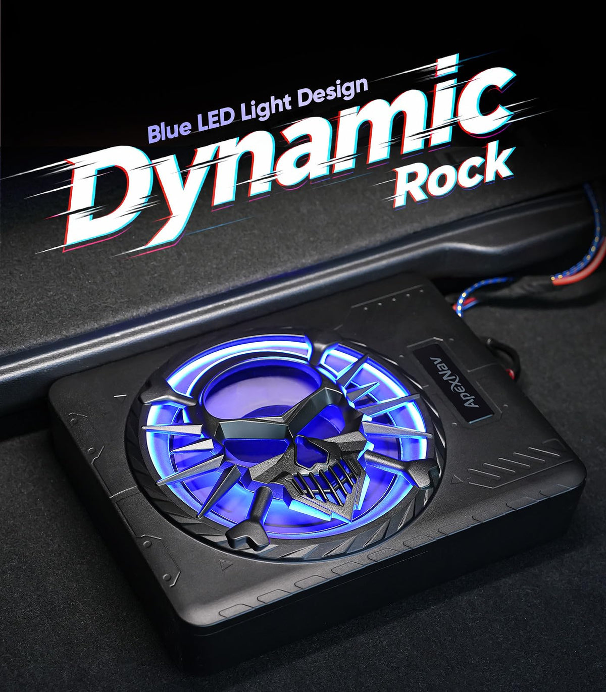 1200W Under Seat Car Subwoofer with LED Ambient Light K230741