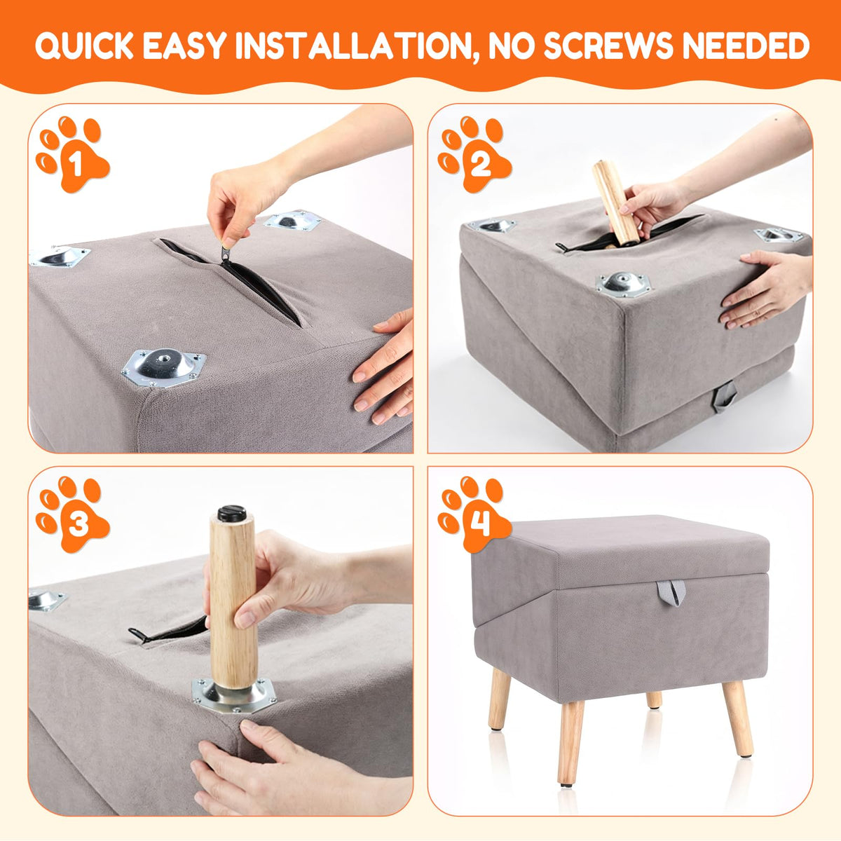 Foldable Dog Ramp Gray C372