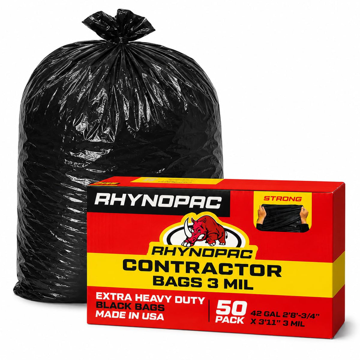 42 Gallon 3 Mil Contractor Trash Bag B138804