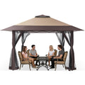 13x13 Pop Up Gazebo with Mosquito Netting Sidewall P856