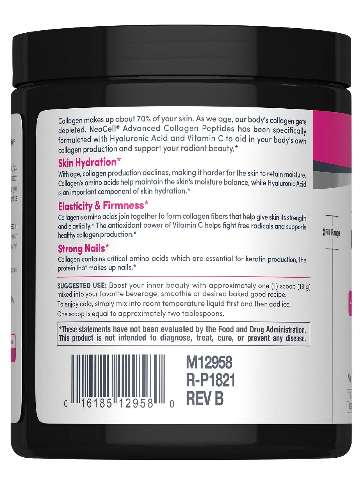 Collagen Peptides Powder 6.9 oz Unflavored Supplement W35485