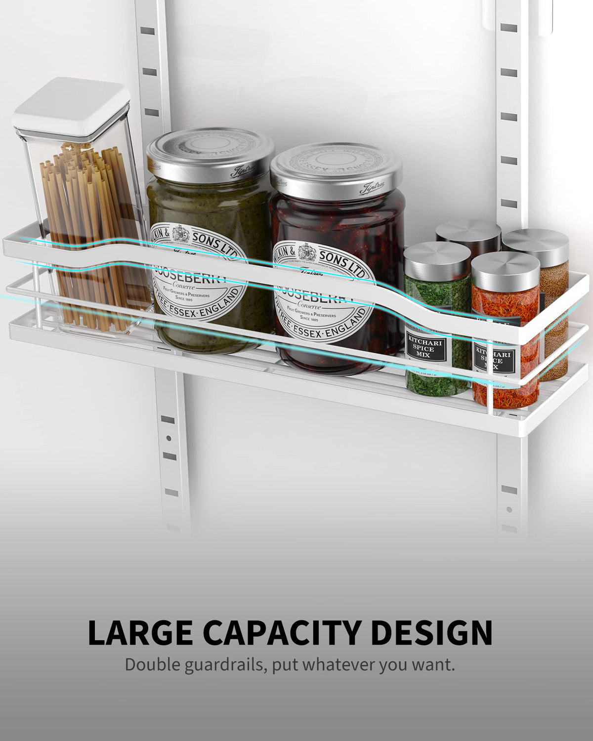 White 9-Tier Over The Door Pantry Organizer M312928