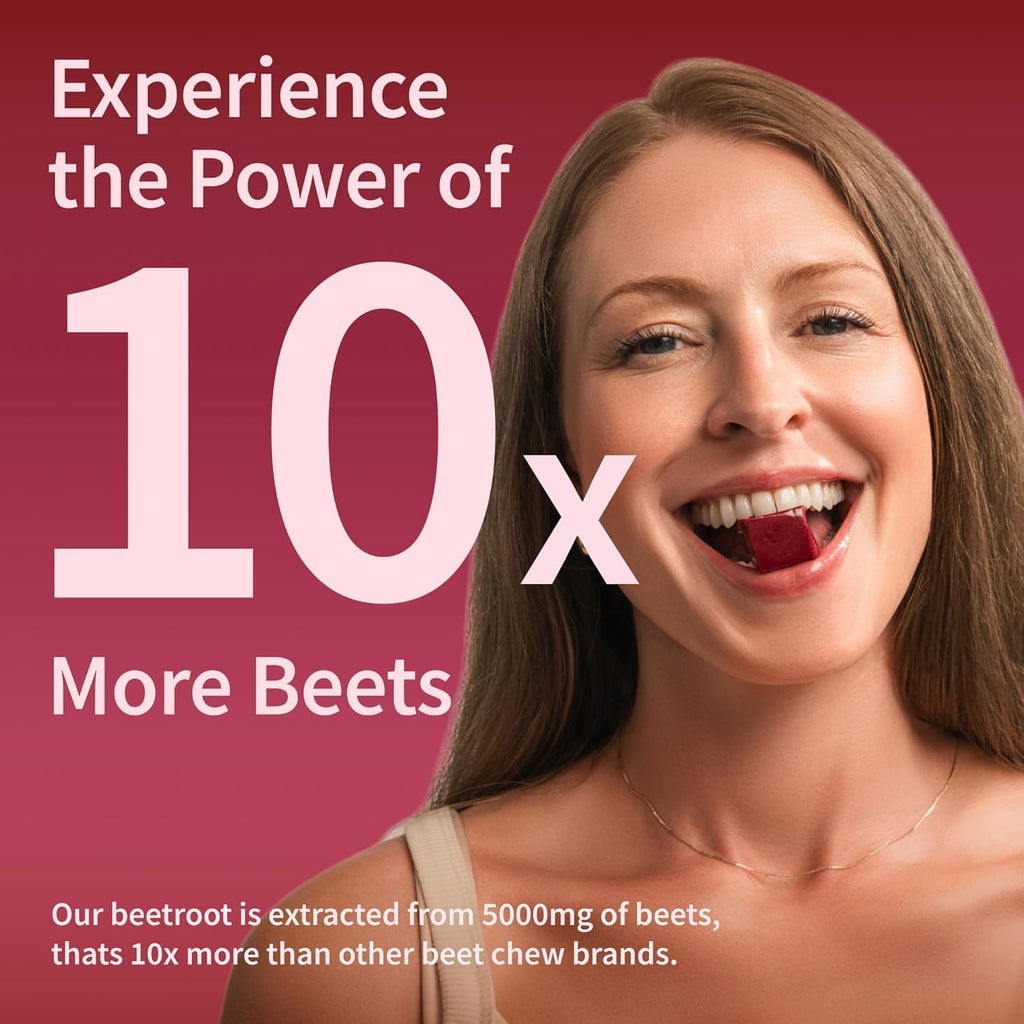 Beet Root Extract & CoQ10 Soft Chews, Mixed Berry, 60 Ct G3565