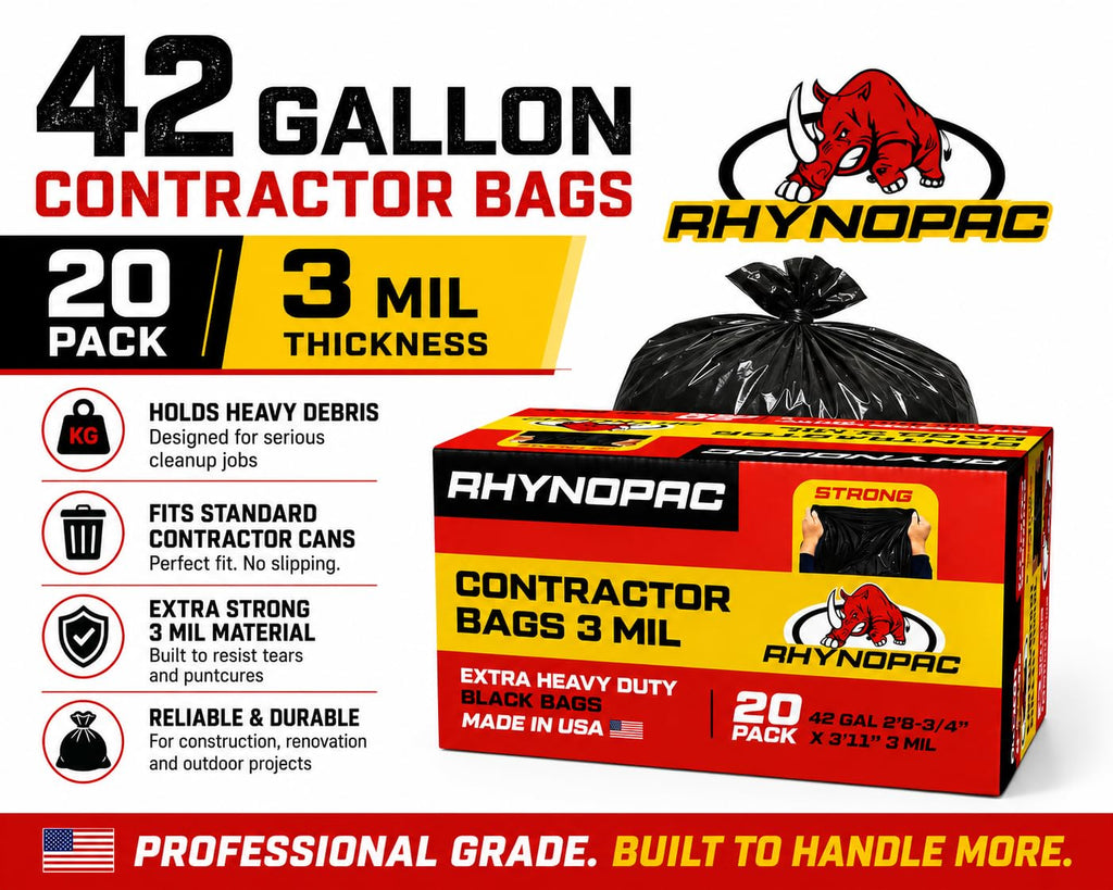 42 Gallon 3 Mil Contractor Trash Bag B138804