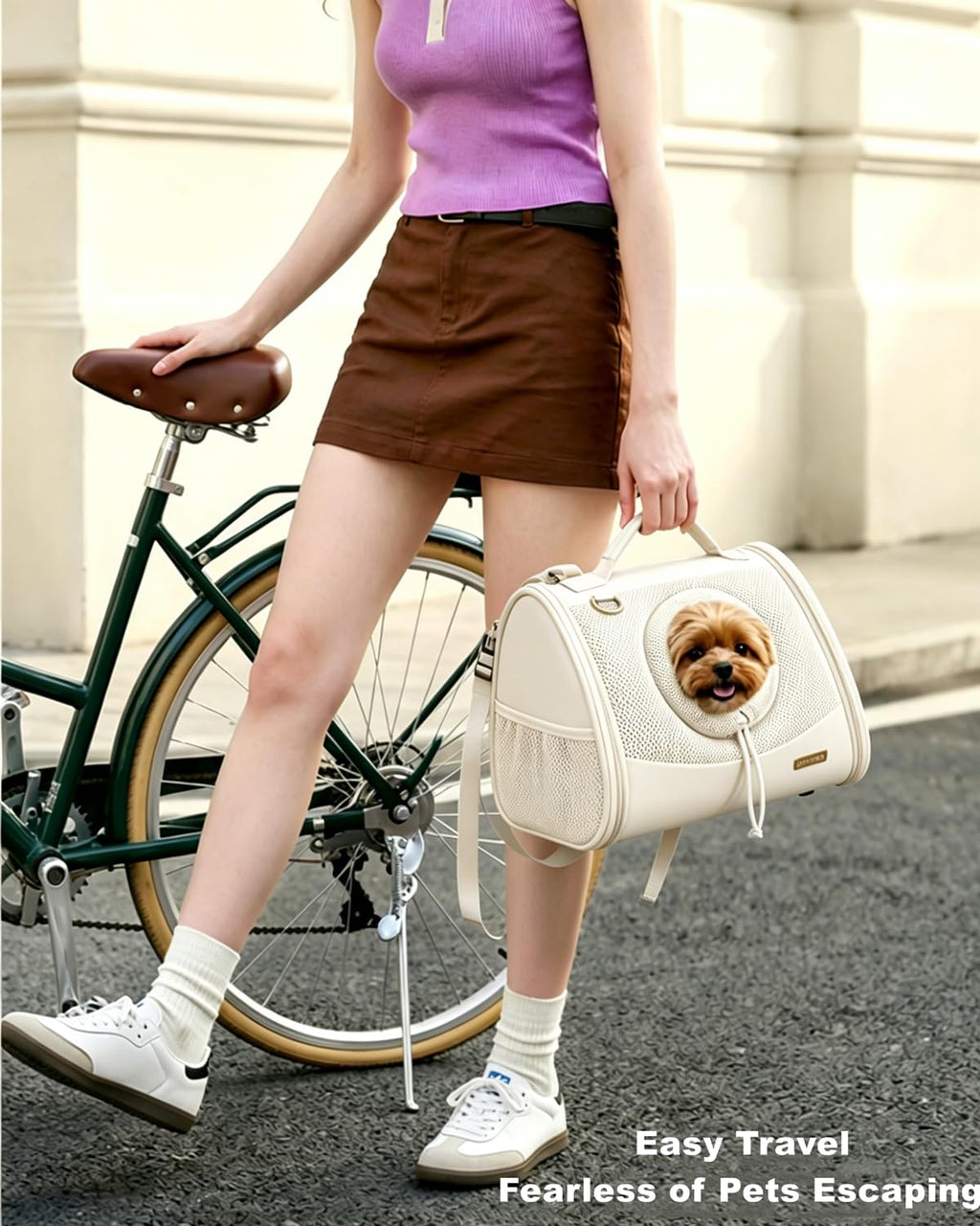 Adjustable Ventilated Front Facing Small Dog Cat Carrier Backpack E1961
