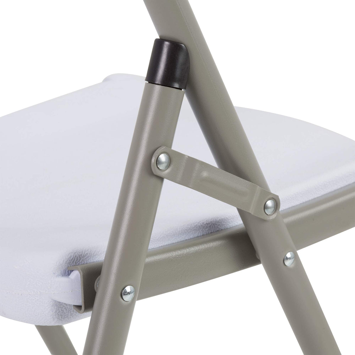 White Plastic Folding Chairs Set of 4 Q6213