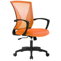 Orange Ergonomic Mesh Office Chair with Lumbar Support Armrest R6417