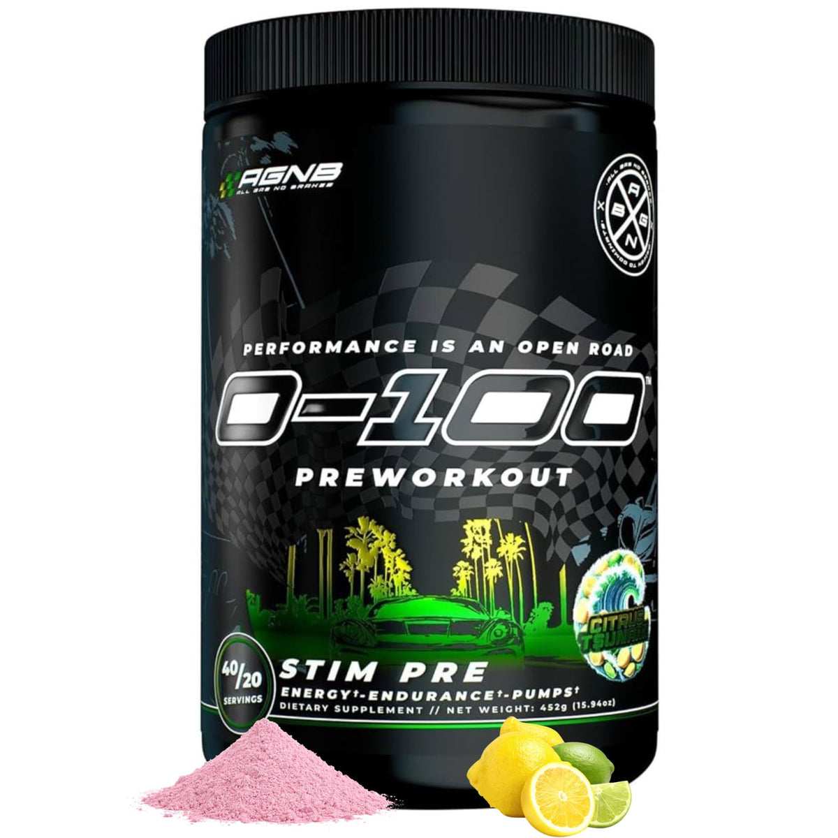 Citrus Tsunami Pre Workout Powder 40/20 Servings C769630