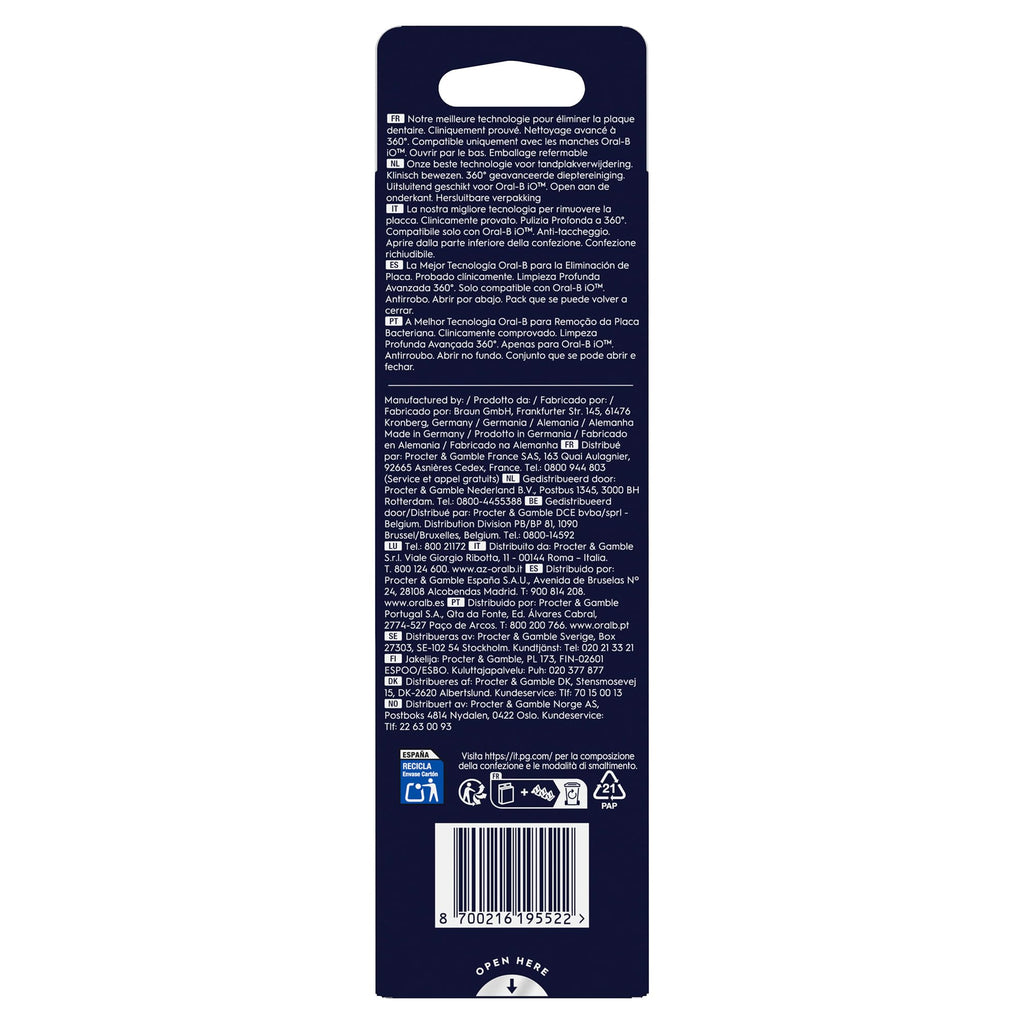 Black Replacement Toothbrush Heads W365459