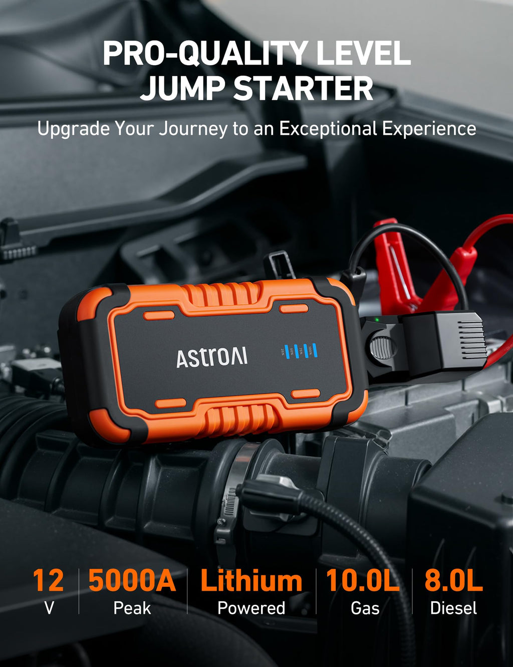 12V 5000A Lithium Car Jump Starter W6091