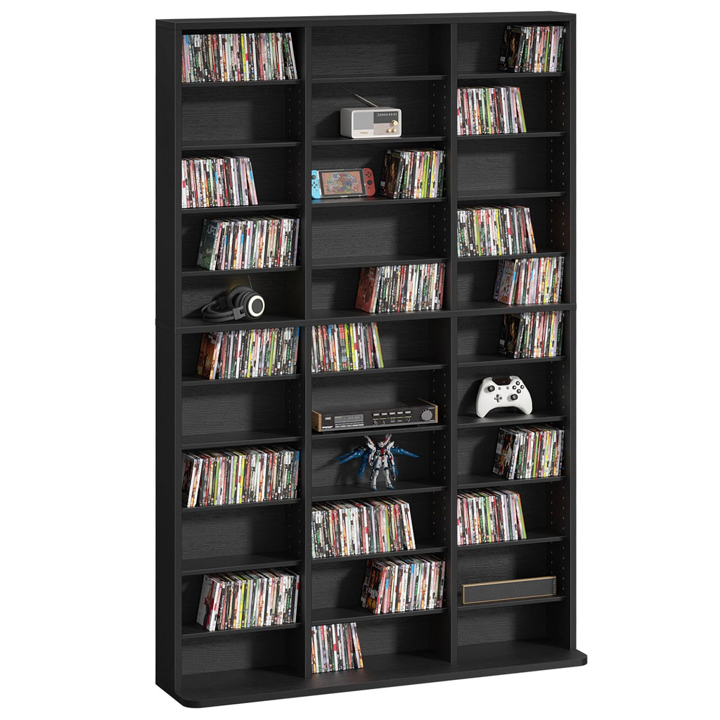 Black 11 Tier Display Cabinet D4770