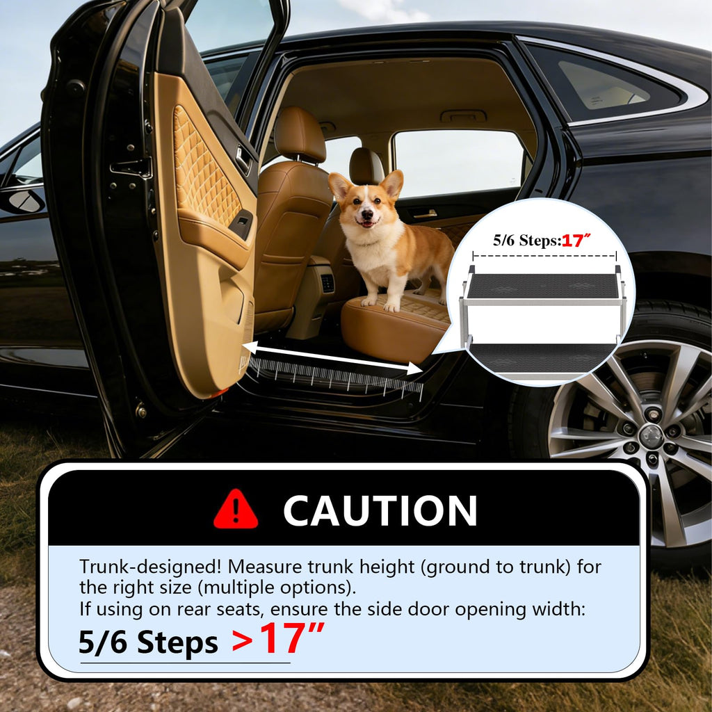 5-Step Foldable Non-Slip Plastic Dog Steps R76563
