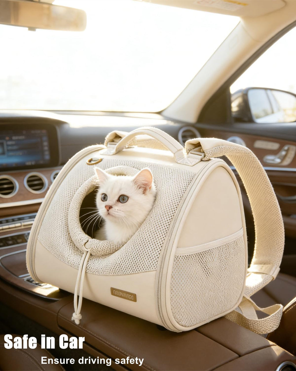 Adjustable Ventilated Front Facing Small Dog Cat Carrier Backpack E1961