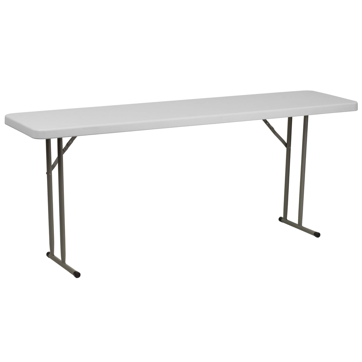 10 Pack 6-Foot Granite White Plastic Folding Table F63076