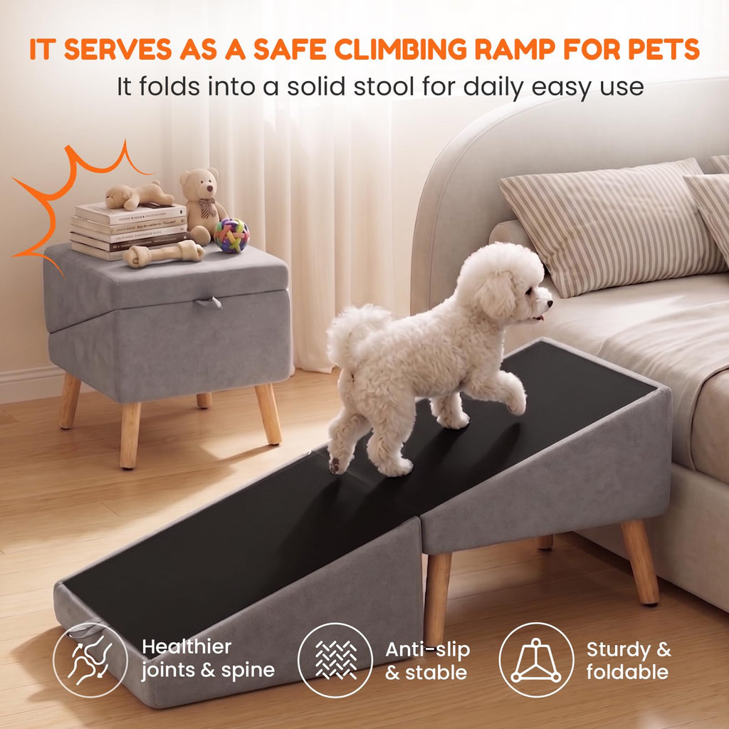Foldable Dog Ramp Gray C372