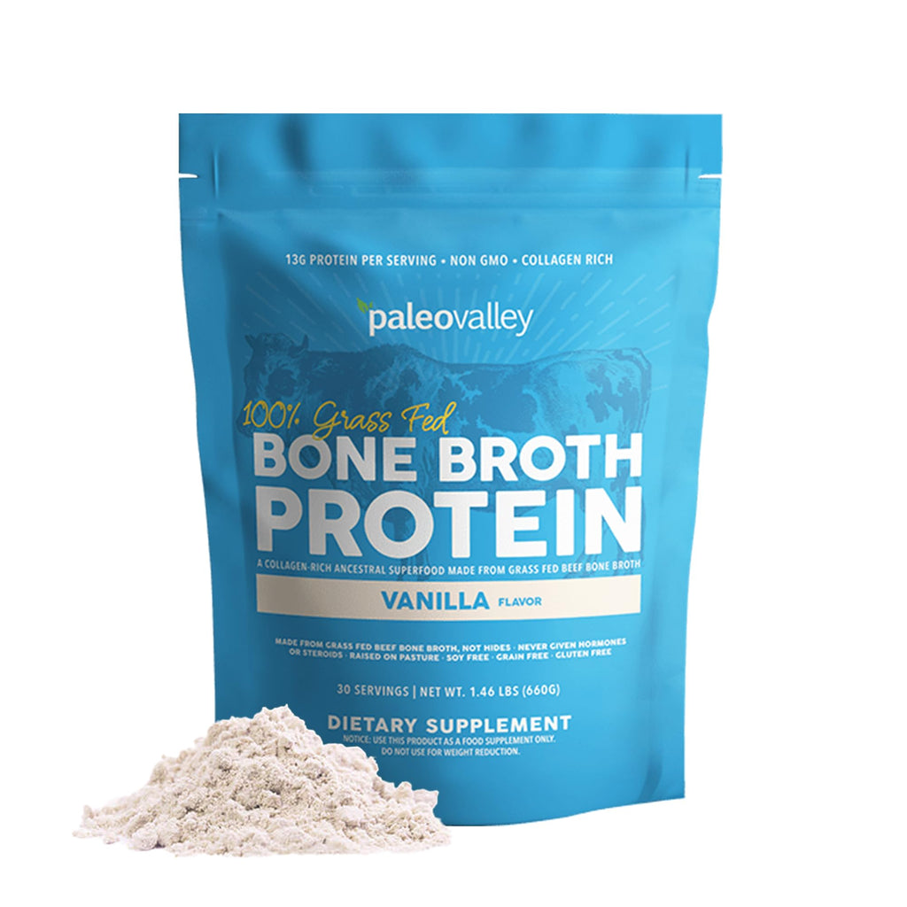 Grass Fed Bone Broth Protein Powder Vanilla O9870